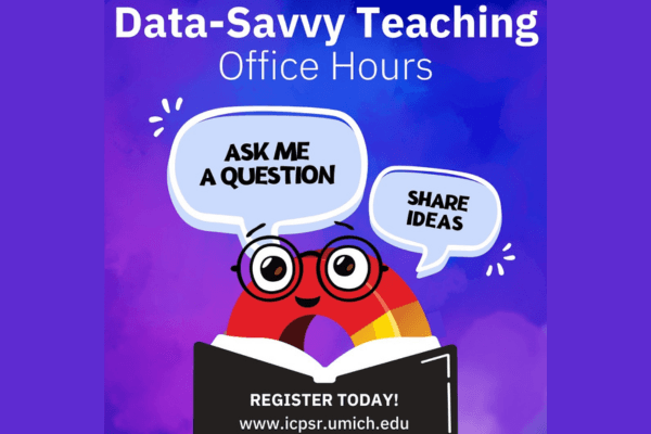 Data Jeff says "Ask me a Question and Share Ideas" at the next Data Savvy Teaching Office Hours
